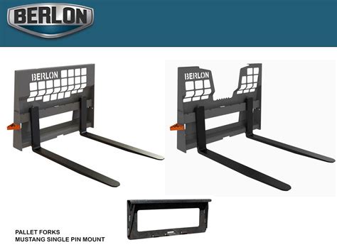 single pin mustang skid steer pallet forks|Pallet Forks for Mustang .